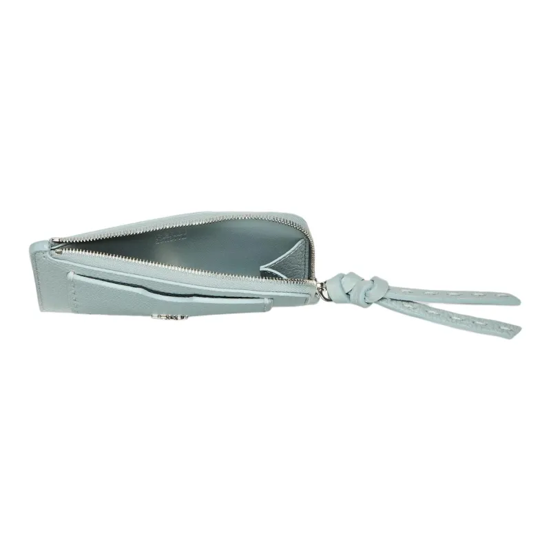 FENDI Peekaboo Calfskin Card Holder Women's Light Blue-2