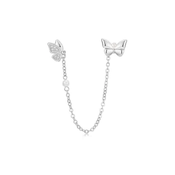 PIARA Clip On Earrings Women's Silver