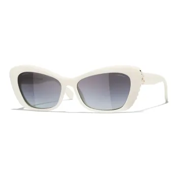CHANEL Plate Frame Butterfly Sunglasses Unisex