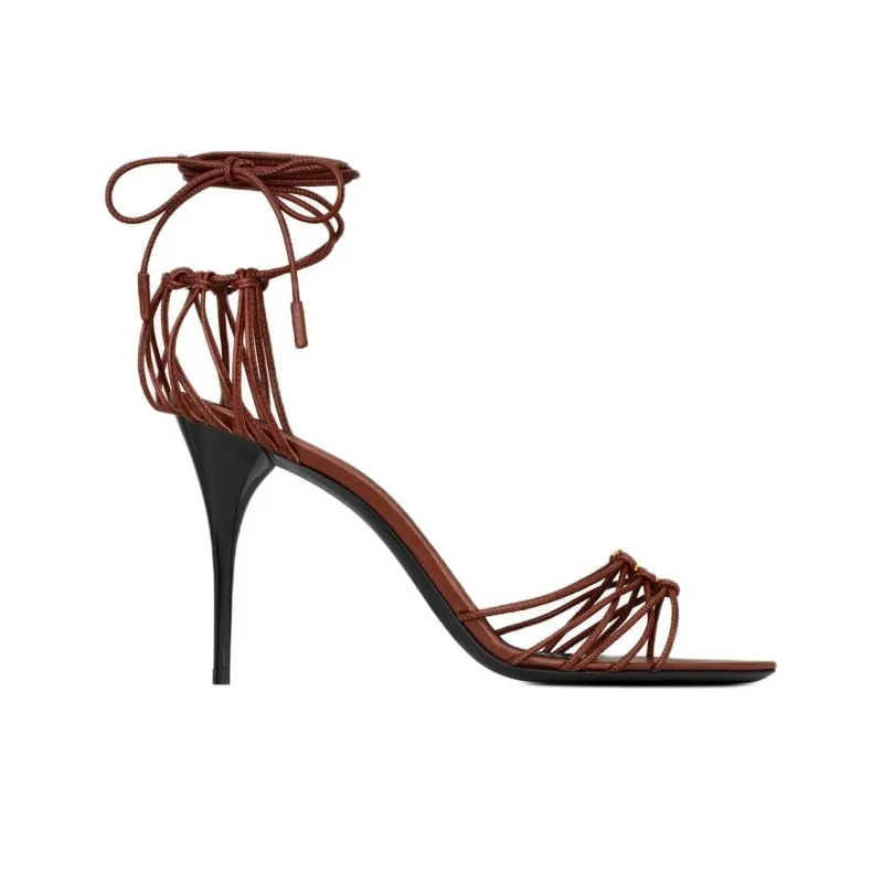 SAINT LAURENT Babylone Ankle Strap Sandals Women's-1