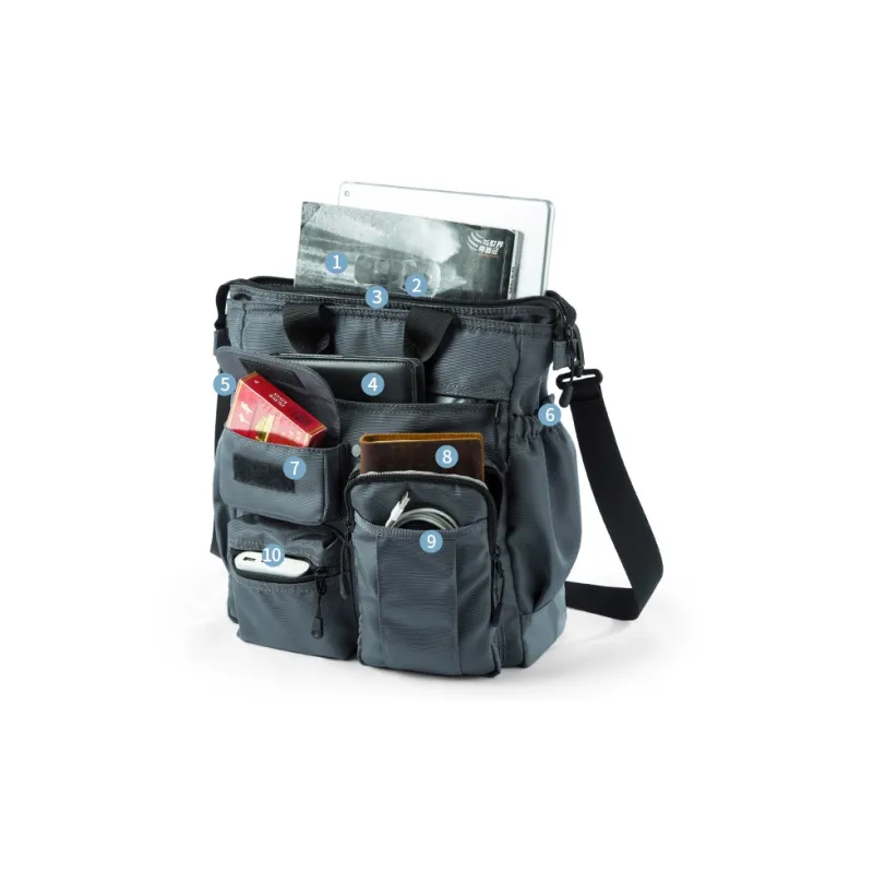 DOSRFINI Oxford Backpack Large Size Men's Gray/Black-5