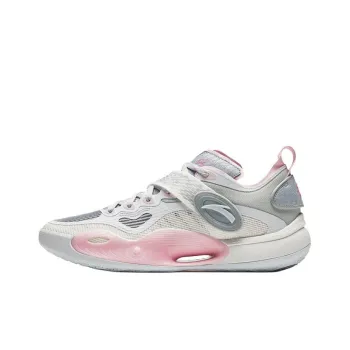Anta Splash 6 Cushioned Slip Resistant Low Top Basketball Shoes Men's White Gray