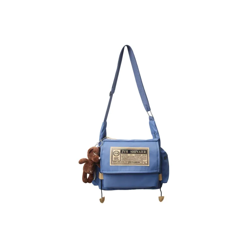 OUZIHUANG Nylon Shoulder Bag, Crossbody Bag Unisex Black/Blue/White/Red-14