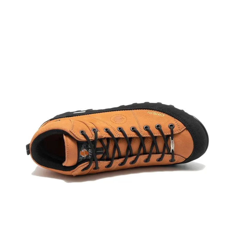 CRISPI Anti Slip And Wear Resistant Lightweight Mid Top Outdoor Shoes Unisex Orange-2