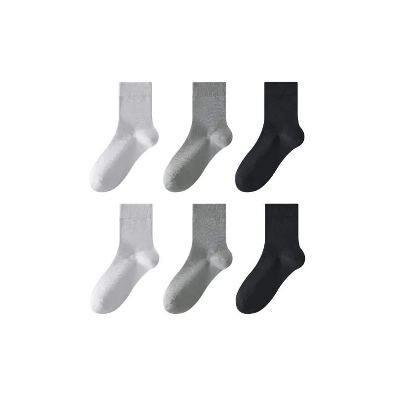 H YXIANG Mid Calf Socks Men's 6 Pack-9