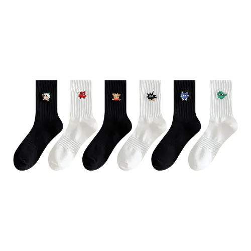 MIZU Mid Calf Socks Women's 6 Pack
