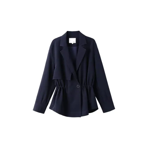 OSA Trench Coats Women's Navy Blue