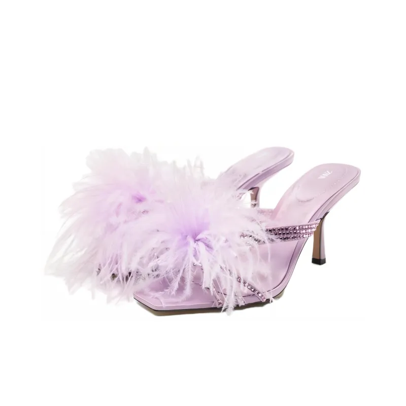 ZARA Slide Slippers Women's Pink-1