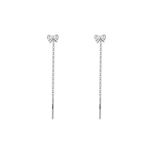 LIANDUO S999 Fine Silver Drop Earrings Women's