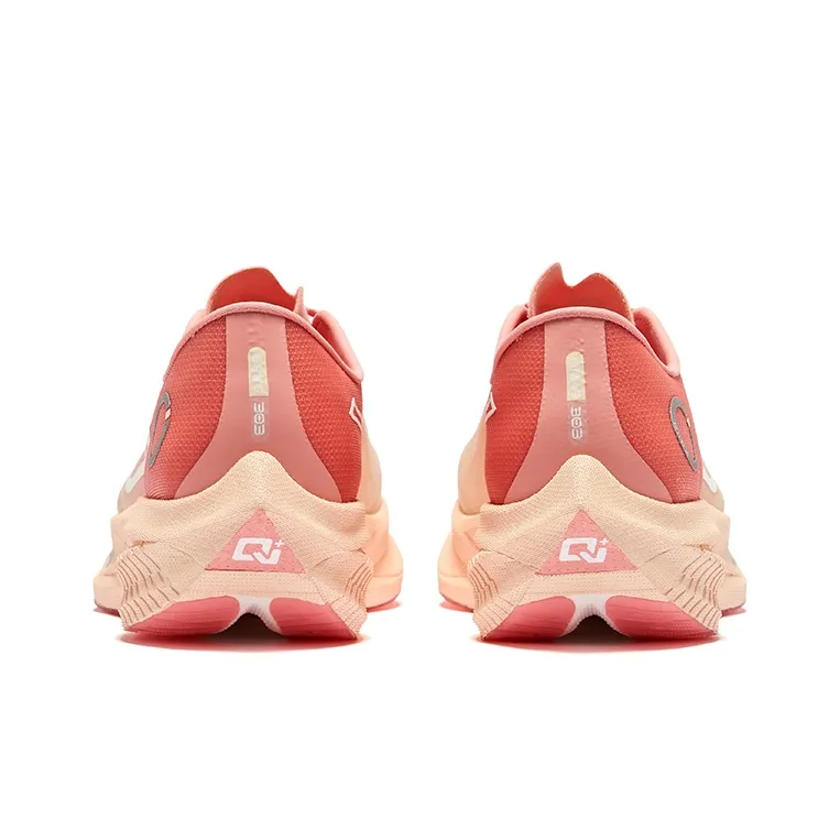 Erke Zhijing 2.0 Cushioning Rebound Low Top Running Shoes Women's Peach Blossom Fairy-3