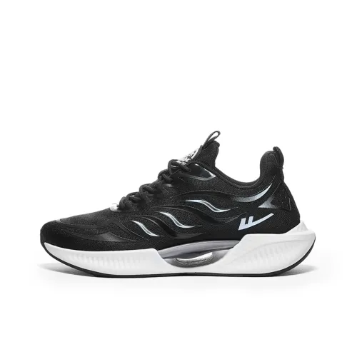 WARRIOR Running Shoes Men Low-Top Black