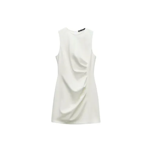 ZARA Sleeveless Dresses Women's White