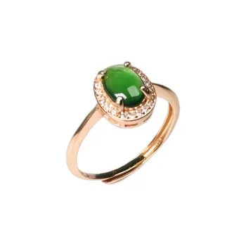 Green Waves Ice Glutinous Jadeite Rings Women's