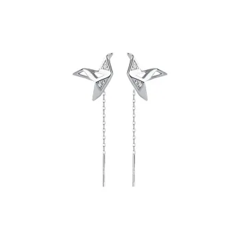AITAO 999 Fine Silver Drop Earrings Unisex