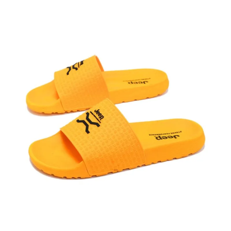 Jeep Slide Slippers Unisex Green/Yellow-3