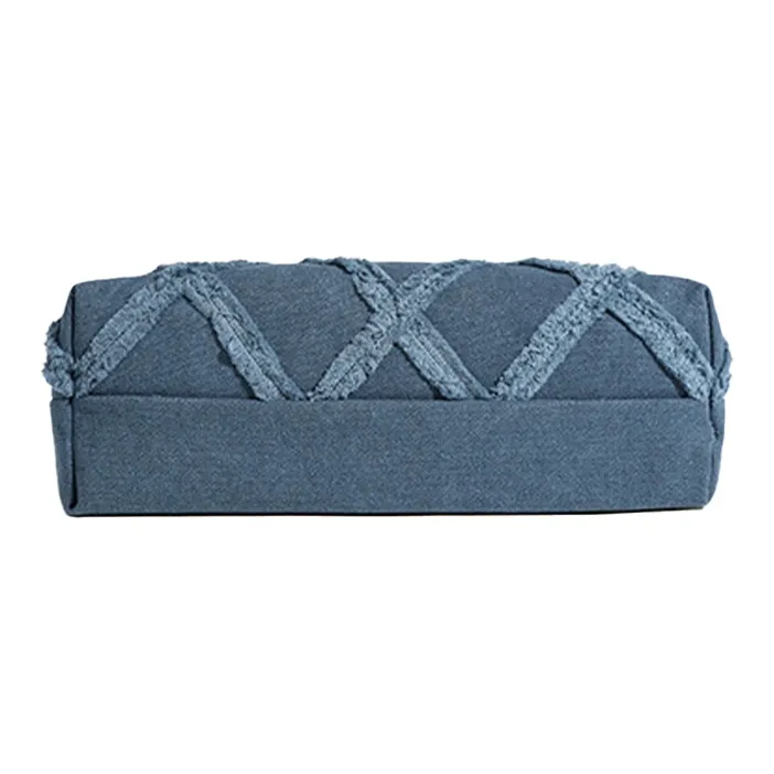 HAWA Denim Shoulder Bag Medium Size Women's Blue-4