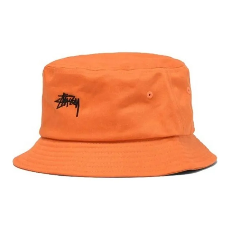 Stussy Cotton Bucket Hats Men's Black/Umber/Beige Blue/Orange-4