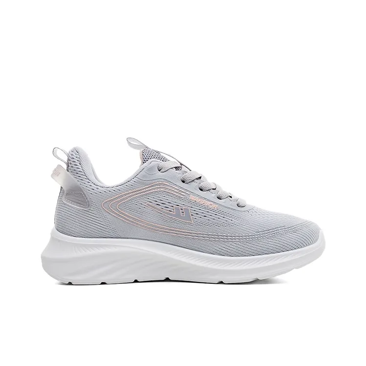 Warrior Wear-Resistant Lightweight Height Increasing Low-Top Running Shoes Women's Gray-2