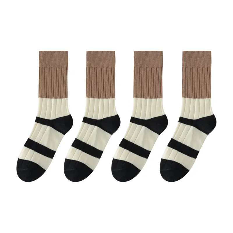 XXLLG Mid Calf Socks Women's 4 Pack-10