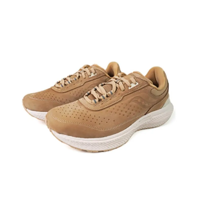 Saucony Cushioning Anti Slip And Wear Resistant Low Top Casual Running Shoes Unisex Brown White-2