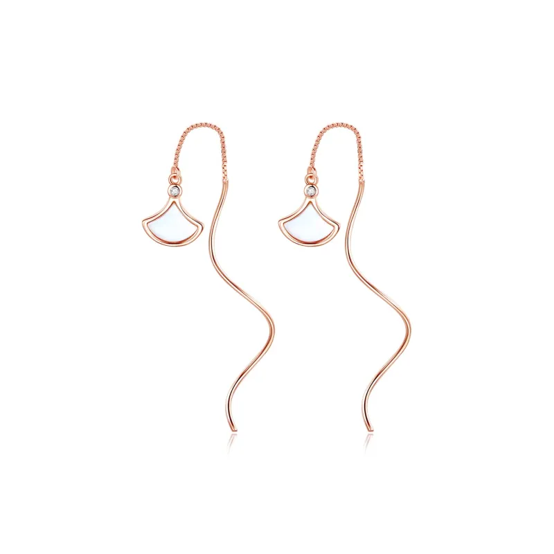 EMLEY S925 Silver Drop Earrings Women's-0