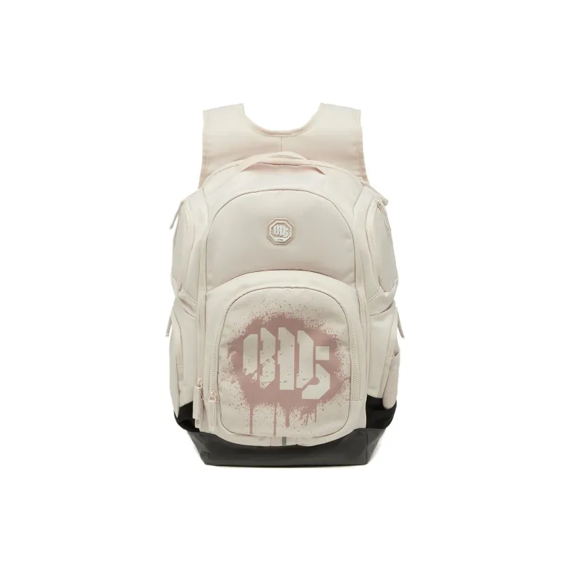 LiNing Polyester Sports Backpack Unisex Sand Gravel Gray-0