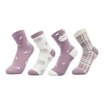BONAS Mid Calf Socks Women's 4 Pack