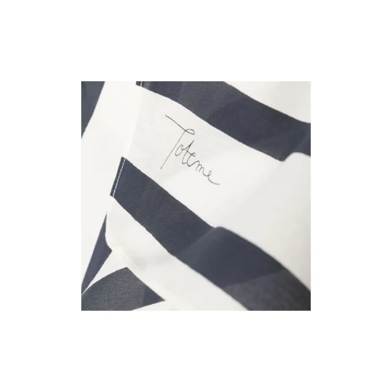 TOTEME Stripe-print Logo Scarf-2