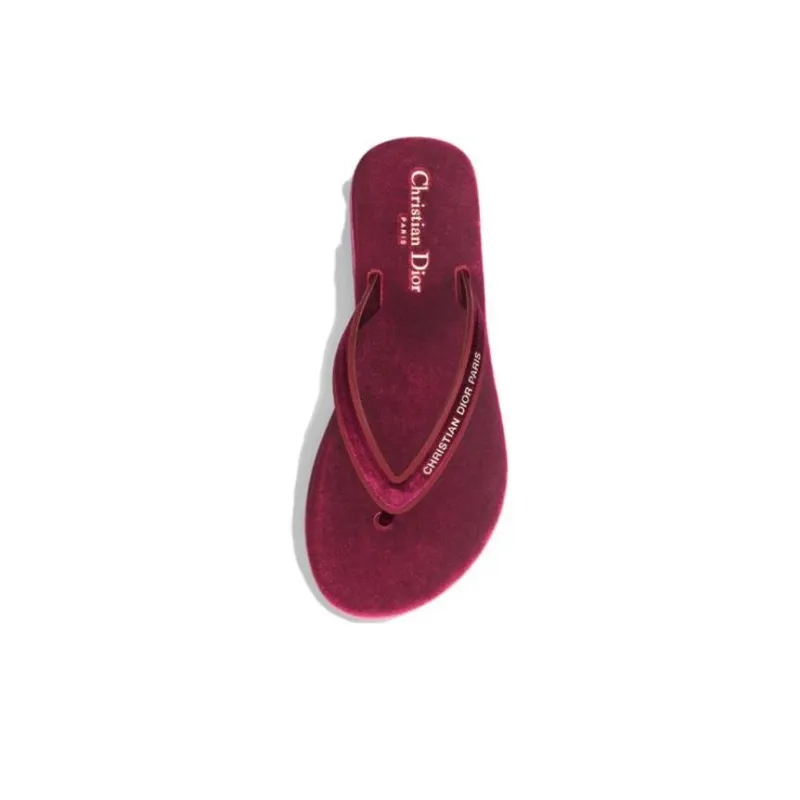 DIOR Diorsea Quick Dry Flip Flops Women's Crimson-3