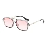 Gray Frame with Gradient Pink Lens