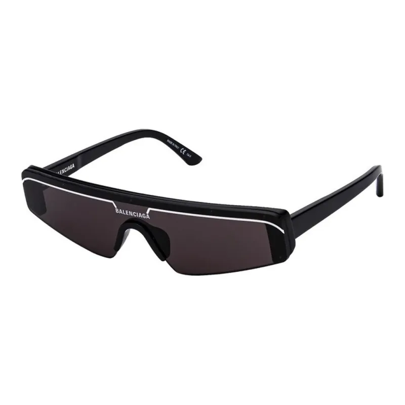 Balenciaga Rectangular Sunglasses Unisex Black-0