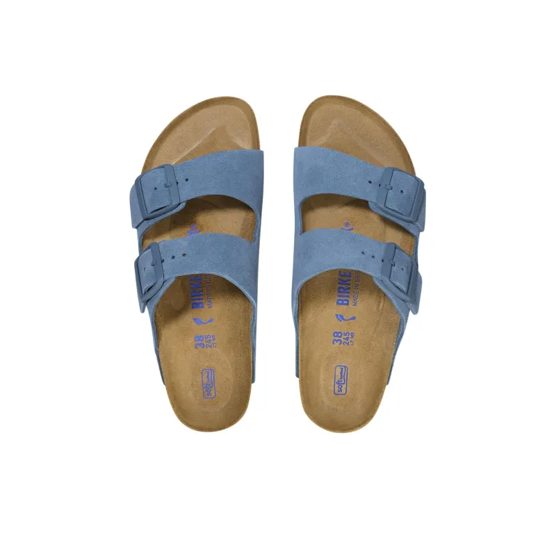 Birkenstock Arizona Soft Footbed Suede Leather Sandals 'Elemental Blue'-3