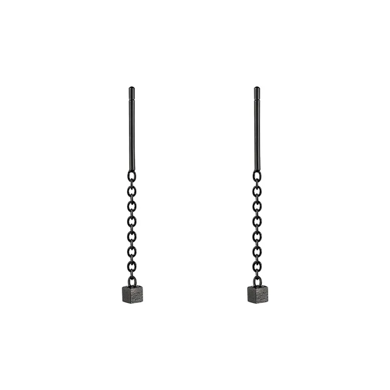 HMZ Drop Earrings Women's Black-0
