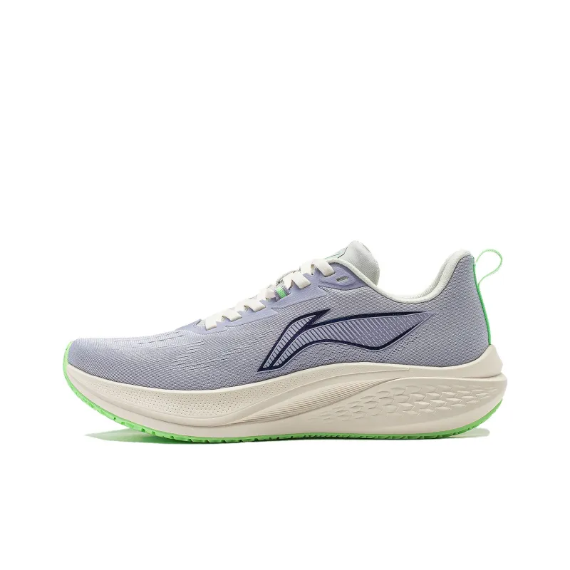 LiNing Red Hare 7 Cushioning, Slip Resistant, Lightweight Low Top Running Shoes Women's Gray Purple-0