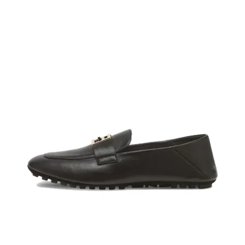 FENDI Baguette Leather Loafers