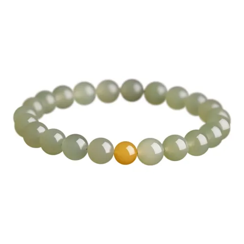 GOLDFISH ALLEY Hetian Jade Bracelets Pale Greenish White Jade Women's
