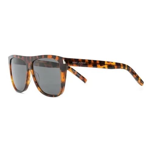 SAINT LAURENT Square Sunglasses Men's Amber