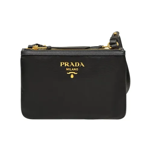 PRADA Canvas Crossbody Bag, Shoulder Bag Women's Black