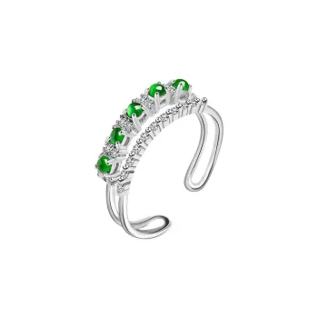 With The Heart Of The Jade Glutinous Jade Jadeite Rings Women's