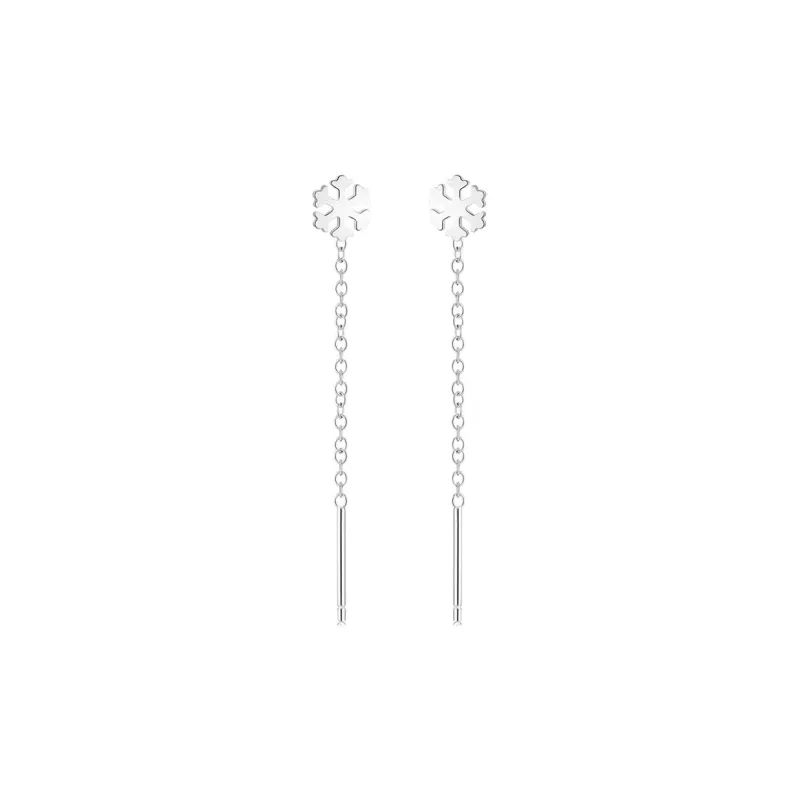 UTD S999 Silver Drop Earrings Women's-12