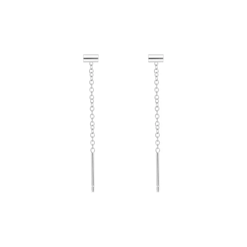 UTD S999 Silver Drop Earrings Women's-13