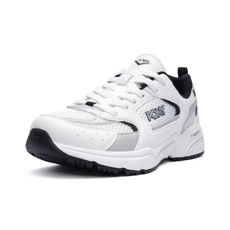 PONY Cushioning Breathable Low Top P RUNTECH Running Shoes Unisex White-1