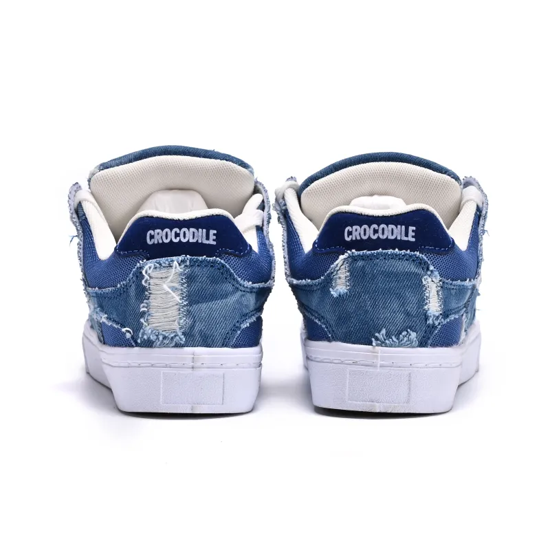 Crocodile Cushioning Low-Top Skateboard Shoes Unisex-4