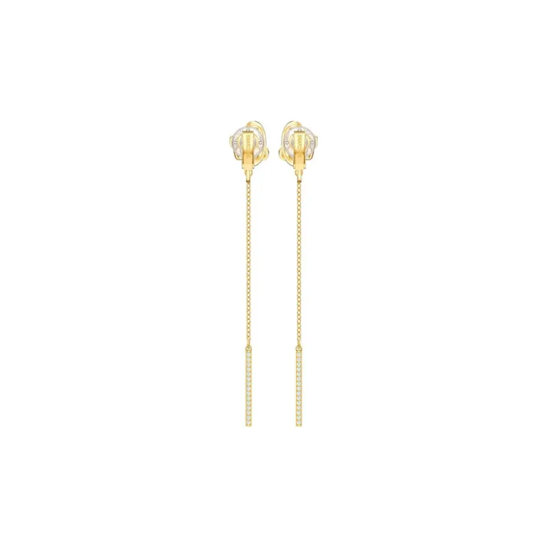 Swarovski Outstanding Drop Earrings Women's Gold-1