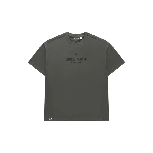 FILA FUSION FOB Series T-Shirts Unisex Honey Phantom Gray