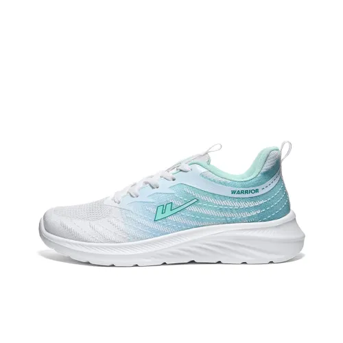 Warrior Anti Slip And Wear Resistant Breathable Low Top Running Shoes Men's White Green