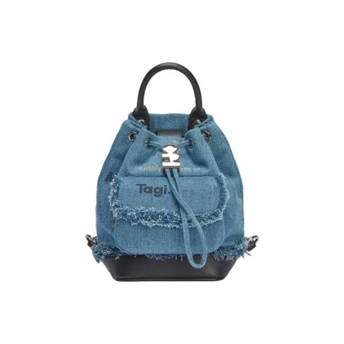 Tagi. Backpacks Newspaper Denim