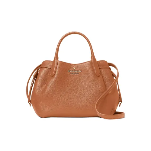 Kate Spade Litchi Grain Leather Shoulder Bag Crossbody Bag Small Size Women's Brown