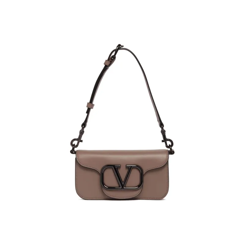 Valentino Leather Shoulder Bag Crossbody Bag Mini Men's Gray-1