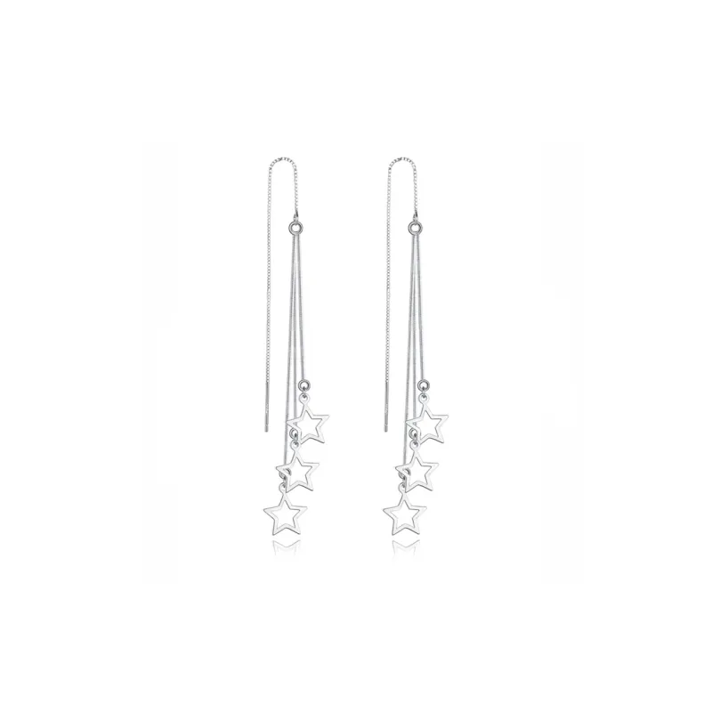 Centennial Chuanqi 990 Silver Drop Earrings Women's-0